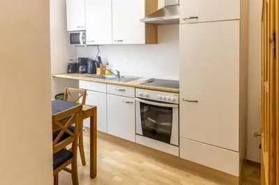 Küche/Küchenzeile in der Unterkunft Ferienhaus Mosellage