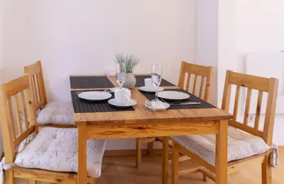 Ein Sitzbereich in der Unterkunft Ferienhaus Mosellage