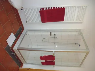 Ein Badezimmer in der Unterkunft Ferienhaus Moselmerle