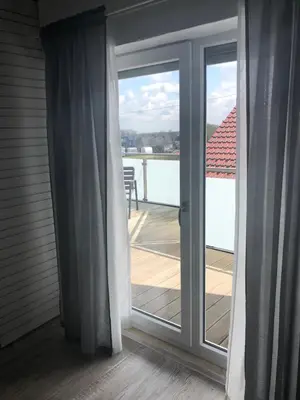 Ein Balkon oder eine Terrasse in der Unterkunft Gaestehaus Savo