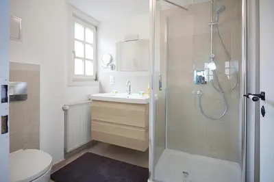 Ein Badezimmer in der Unterkunft Ferienhaus Apple Tree