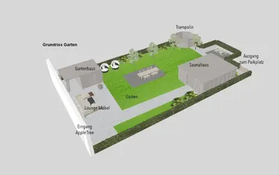 Grundriss der Unterkunft Ferienhaus Apple Tree