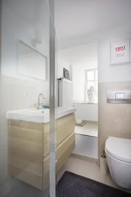 Ein Badezimmer in der Unterkunft Ferienhaus Apple Tree