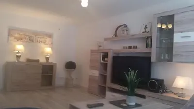 Küche/Küchenzeile in der Unterkunft Ferienwohnung 