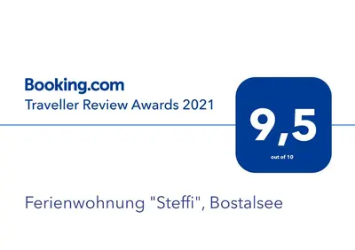 Ein Zertifikat, Auszeichnung, Logo oder anderes Dokument, das in der Unterkunft Ferienwohnung 