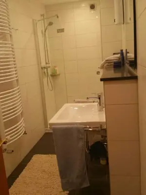 Ein Badezimmer in der Unterkunft Ferienhaus Raabe