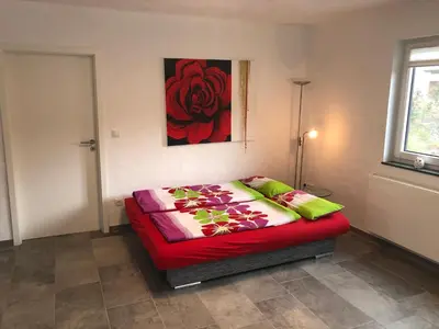 Ein Bett oder Betten in einem Zimmer der Unterkunft Sunnesching
