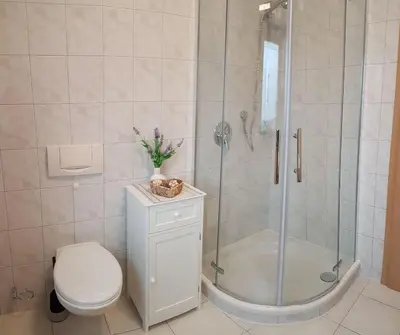 Ein Badezimmer in der Unterkunft Eifel Dream Ferienwohnung Zingsheld