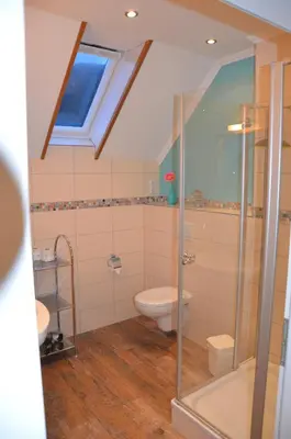 Ein Badezimmer in der Unterkunft Ferienweingut Gansen Hochgenuss 2