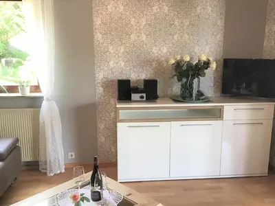 TV/Unterhaltungsangebot in der Unterkunft Ferienwohnung Zum Harpelstein