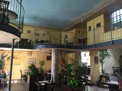 Ein Restaurant oder anderes Speiselokal in der Unterkunft Beim Heines