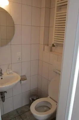 Ein Badezimmer in der Unterkunft Gästehaus Ströter