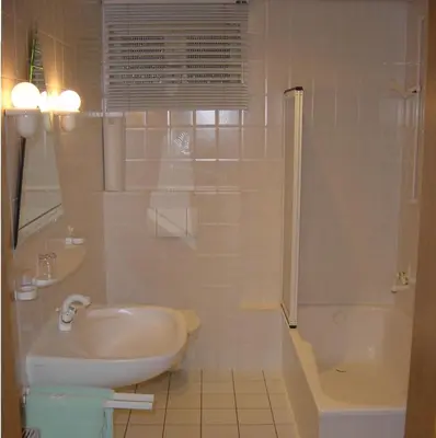 Ein Badezimmer in der Unterkunft Landgasthof Schuck