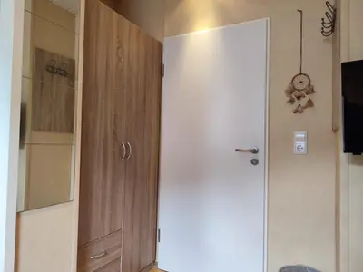 Ein Badezimmer in der Unterkunft Gästehaus im Alten Fährhaus