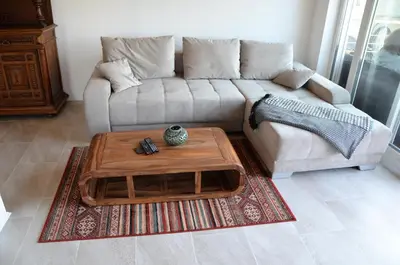 Ein Sitzbereich in der Unterkunft Ferienhaus May