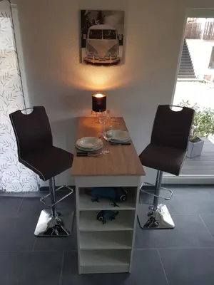 Ein Sitzbereich in der Unterkunft Ferienwohnung Moritz