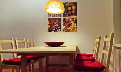 Ein Sitzbereich in der Unterkunft Wohnen im Herzen der romantischen Cochemer Altstadt