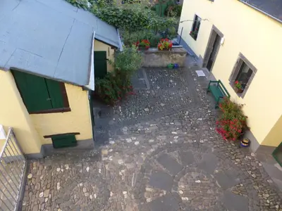 Das Gebäude in dem sich die Ferienwohnung befindet