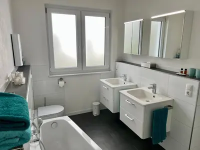Ein Badezimmer in der Unterkunft RheinWeinBoppard 2 - mit Rheinblick