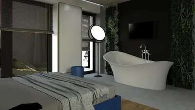 Ein Bett oder Betten in einem Zimmer der Unterkunft IchZeit Aparthotel