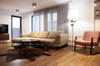 Ein Sitzbereich in der Unterkunft IchZeit Aparthotel