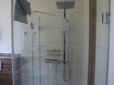 Ein Badezimmer in der Unterkunft Ferienwohnung 