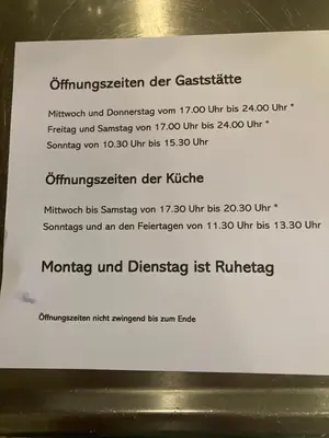 Grundriss der Unterkunft Gasthaus 