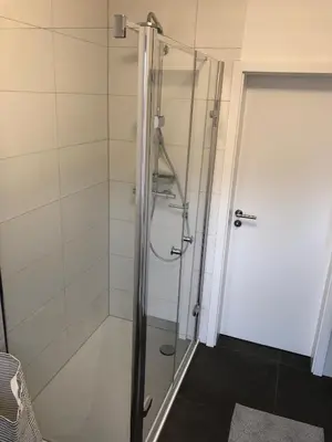 Ein Badezimmer in der Unterkunft Ferienwohnung 