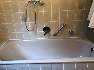 Ein Badezimmer in der Unterkunft Ferienwohnung 