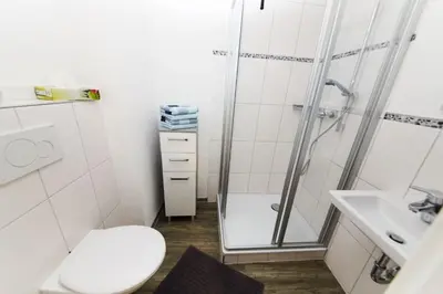 Ein Badezimmer in der Unterkunft Fachwerkhaus mit Charme
