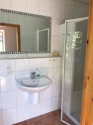 Ein Badezimmer in der Unterkunft Ferienwohnung Karl