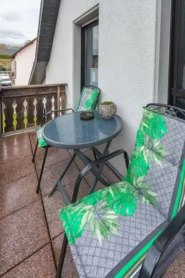 Ein Balkon oder eine Terrasse in der Unterkunft Ferienwohnung Maria Laach 2