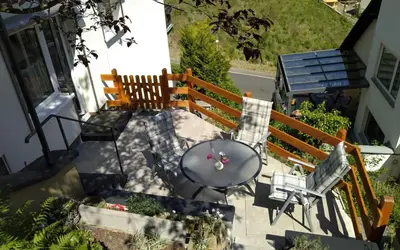 Ein Balkon oder eine Terrasse in der Unterkunft Talblick II