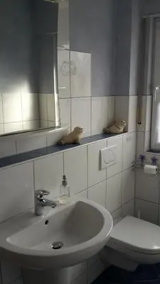 Ein Badezimmer in der Unterkunft Ferienwohnung Braun