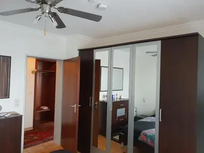 Ein Bett oder Betten in einem Zimmer der Unterkunft 60 qm mit Aussicht in Konz
