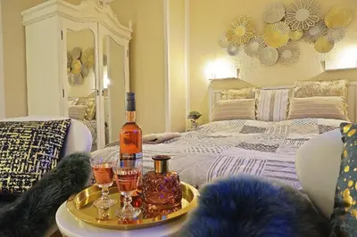 Ein Bett oder Betten in einem Zimmer der Unterkunft Appartment Indira