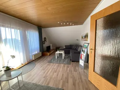 Ein Sitzbereich in der Unterkunft Ferienwohnung Jutta u. Andreas Arenz