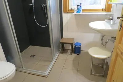 Ein Badezimmer in der Unterkunft Haus Süskewiet
