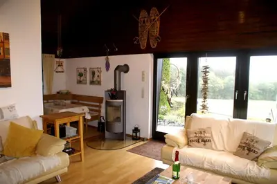 Ein Sitzbereich in der Unterkunft Ferienhaus-4Seasons