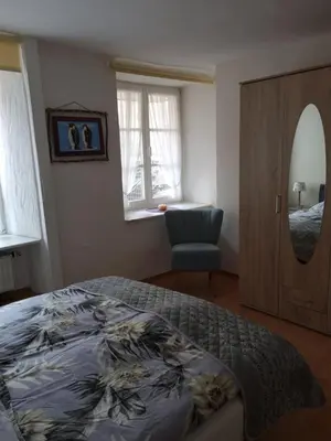 Ein Bett oder Betten in einem Zimmer der Unterkunft Hotel Haus Irsfeld