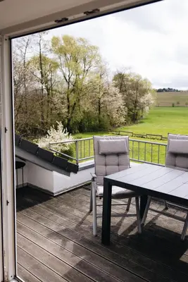 Ein Balkon oder eine Terrasse in der Unterkunft Ferienanlage Villa Maare