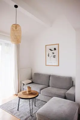 Ein Sitzbereich in der Unterkunft Ferienanlage Villa Maare