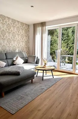 Ein Sitzbereich in der Unterkunft Ferienanlage Villa Maare