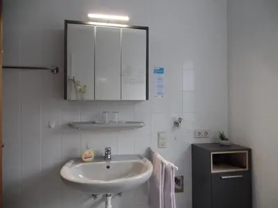 Küche/Küchenzeile in der Unterkunft Ferienwohnung Erz
