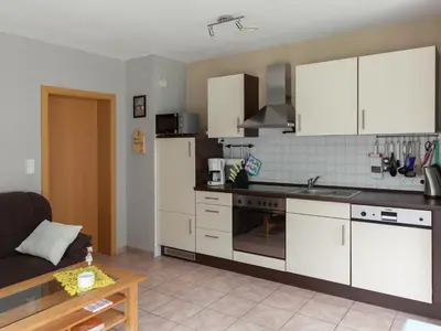 Küche/Küchenzeile in der Unterkunft Tolle Ferienwohnung im Hunsrück in Merschbach