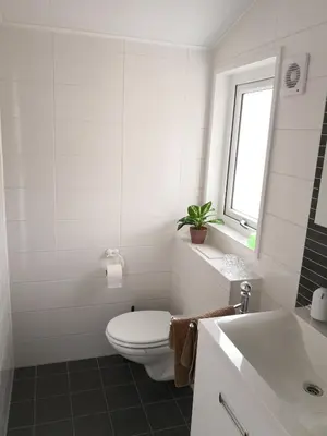 Ein Badezimmer in der Unterkunft Ferienhaus MaLeFi 1 am Gülser Moselbogen