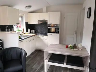 Küche/Küchenzeile in der Unterkunft Ferienhaus MaLeFi 1 am Gülser Moselbogen