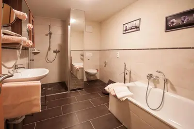 Ein Badezimmer in der Unterkunft FW Loreleyblick