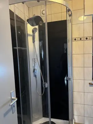Ein Badezimmer in der Unterkunft Ferienwohnung Distelkamp
