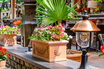 Ein Garten an der Unterkunft Hotel Unter den Linden